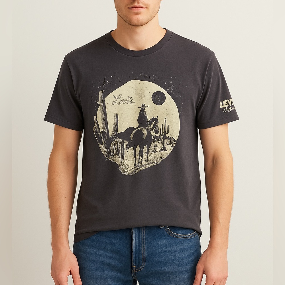 Levi’s Men’s Relaxed Fit Graphic T-Shirt - Size M – 100% Cotton